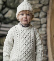 Childrens Supersoft Merino Aran Pullover